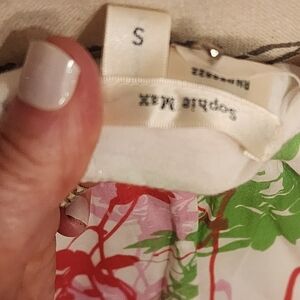 Sophie MAXShopbop White and Green Floral Dress